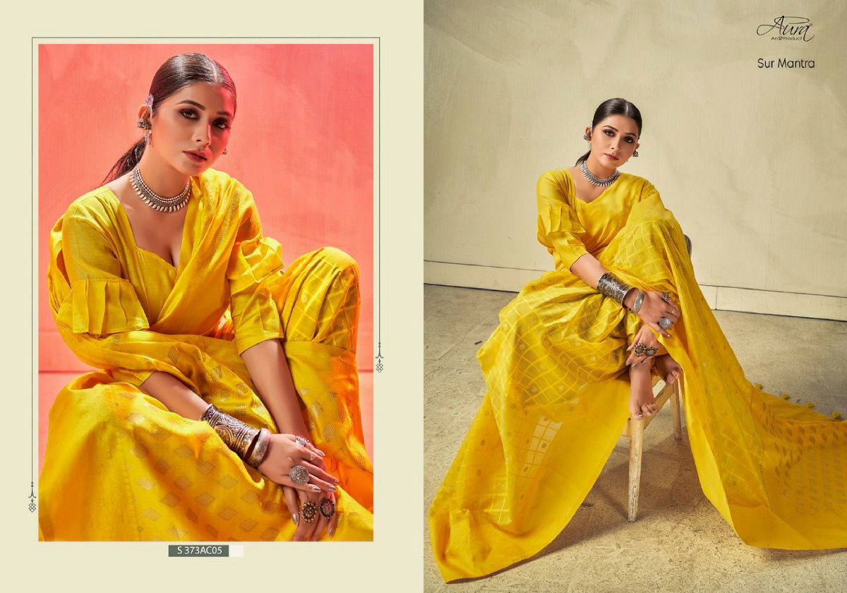 Aura Sur Mantra Designer Cotton Sarees Catalog